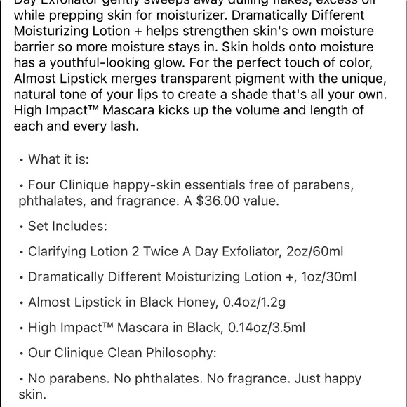 Clinique 4pc Beauty Set NWT - Picture 2 of 2